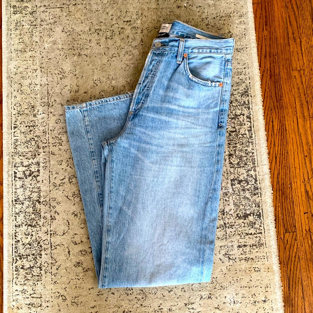 Citizens Of Humanity Annina Light Blue Straight Leg Jeans